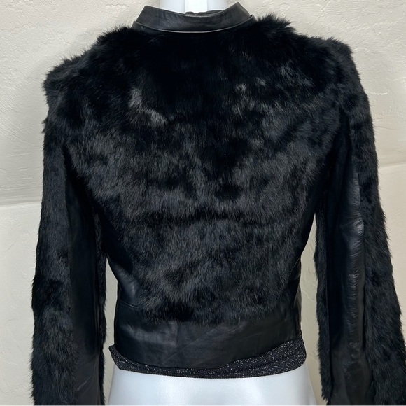 Bebe Leather and Fur Jacket - Picture 3 of 14